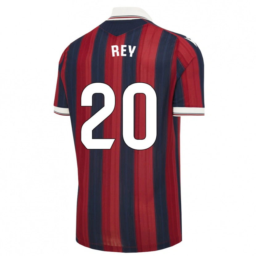 Danxen Hombre Camiseta Oriol Rey #20 Azul Medianoche Rojo 1ª Equipación 2026/27 La Camisa México