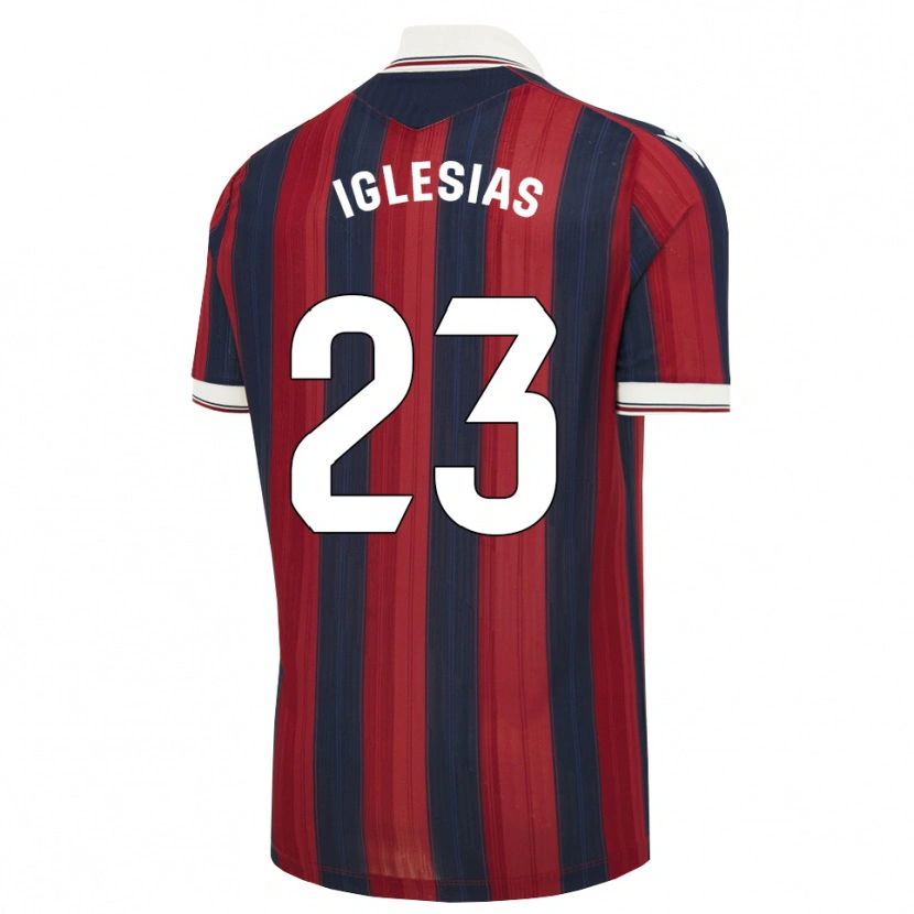 Danxen Hombre Camiseta Dylan Iglesias #23 Azul Medianoche Rojo 1ª Equipación 2026/27 La Camisa México