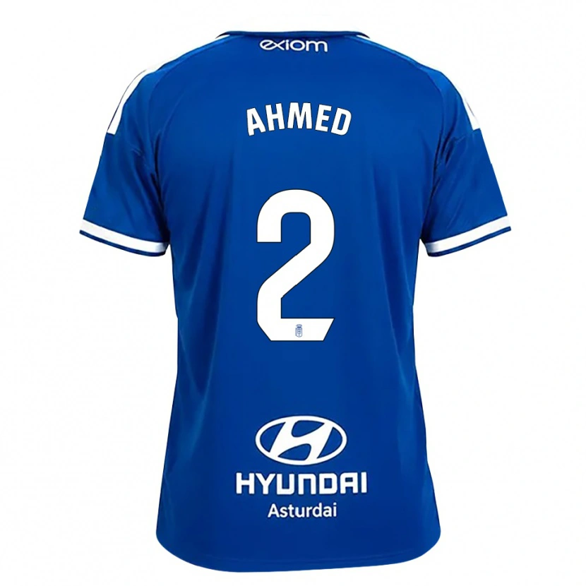 Danxen Hombre Camiseta Aisar Ahmed #2 Azul Mediano Blanco 1ª Equipación 2026/27 La Camisa México