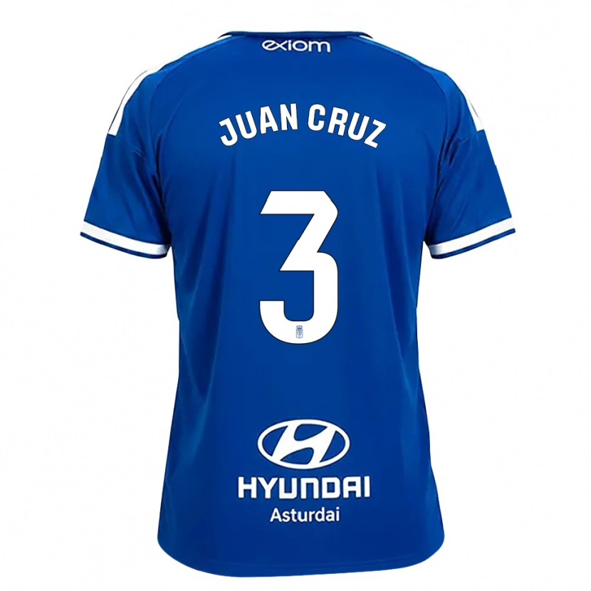 Danxen Hombre Camiseta Juan Cruz #3 Azul Mediano Blanco 1ª Equipación 2026/27 La Camisa México