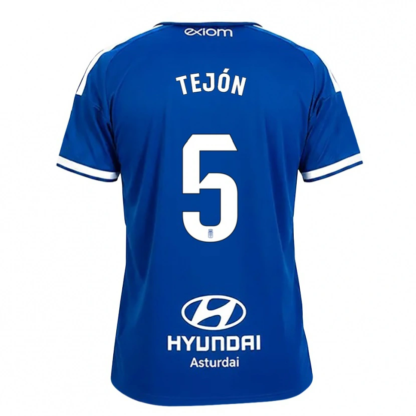 Danxen Hombre Camiseta Diego Tejón #5 Azul Mediano Blanco 1ª Equipación 2026/27 La Camisa México