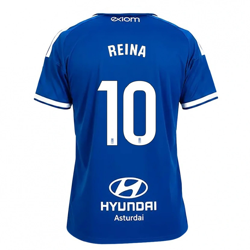 Danxen Hombre Camiseta Alberto Reina #10 Azul Mediano Blanco 1ª Equipación 2026/27 La Camisa México