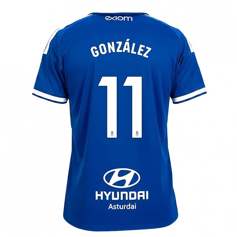 Danxen Hombre Camiseta Jacobo González #11 Azul Mediano Blanco 1ª Equipación 2026/27 La Camisa México