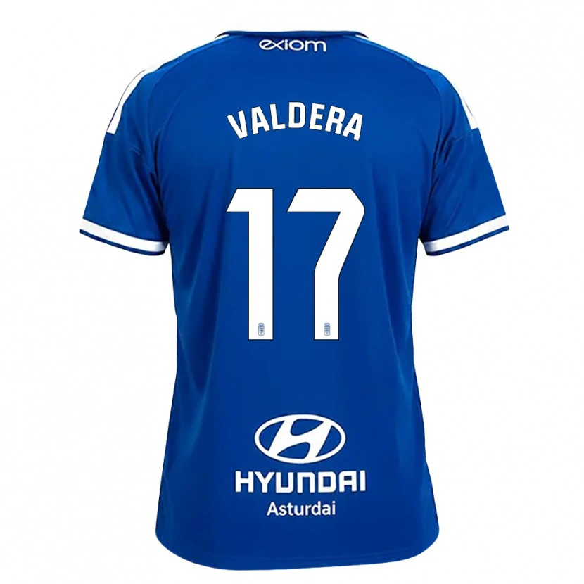 Danxen Hombre Camiseta Rubén Valdera #17 Azul Mediano Blanco 1ª Equipación 2026/27 La Camisa México