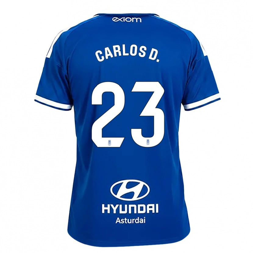 Danxen Hombre Camiseta Carlos Domínguez #23 Azul Mediano Blanco 1ª Equipación 2026/27 La Camisa México