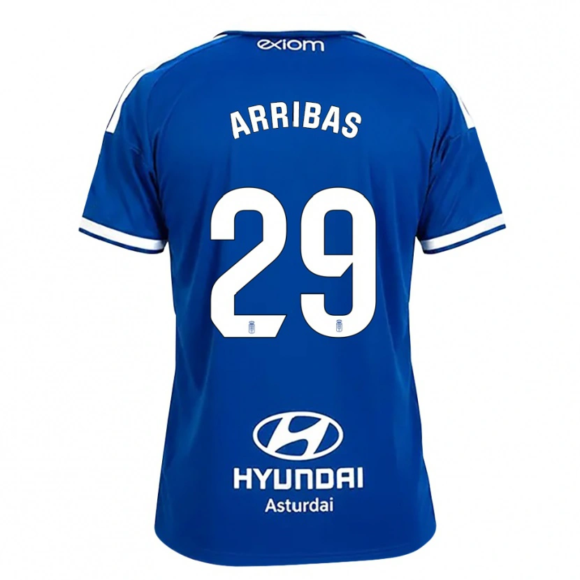 Danxen Hombre Camiseta Arturo Arribas #29 Azul Mediano Blanco 1ª Equipación 2026/27 La Camisa México