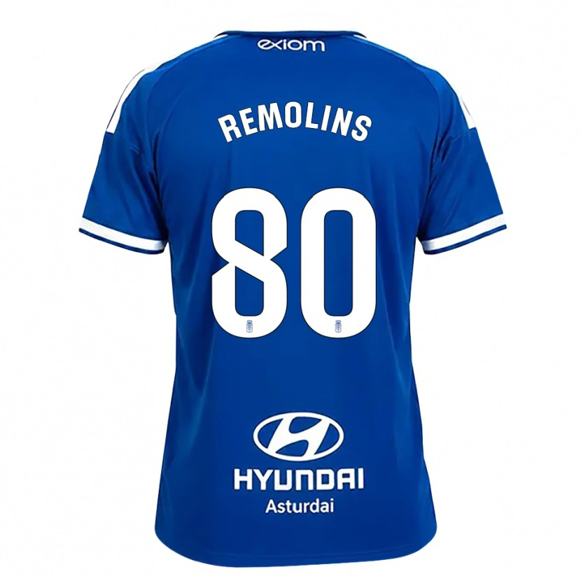 Danxen Hombre Camiseta Ot Remolins #80 Azul Mediano Blanco 1ª Equipación 2026/27 La Camisa México