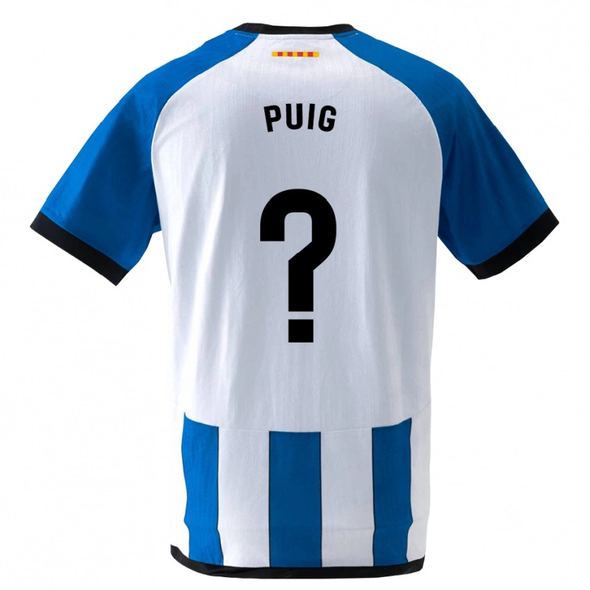 Danxen Hombre Camiseta Pol Puig #0 Azul Real Blanco 1ª Equipación 2026/27 La Camisa México