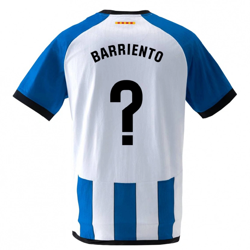 Danxen Hombre Camiseta Darek Barriento #0 Azul Real Blanco 1ª Equipación 2026/27 La Camisa México