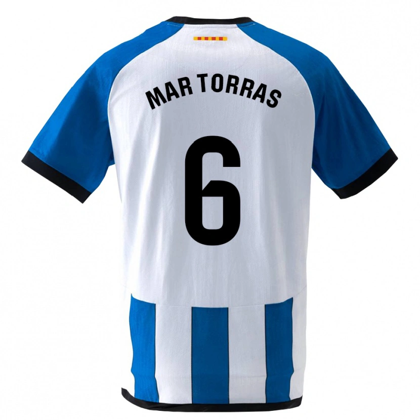 Danxen Hombre Camiseta Mar Torrás De Fortuny #6 Azul Real Blanco 1ª Equipación 2026/27 La Camisa México