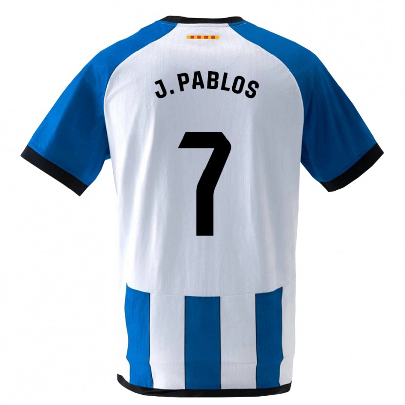 Danxen Hombre Camiseta Judith Pablos Garrido #7 Azul Real Blanco 1ª Equipación 2026/27 La Camisa México
