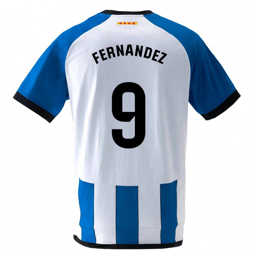 Danxen Hombre Camiseta Roberto Fernández #9 Azul Real Blanco 1ª Equipación 2026/27 La Camisa México