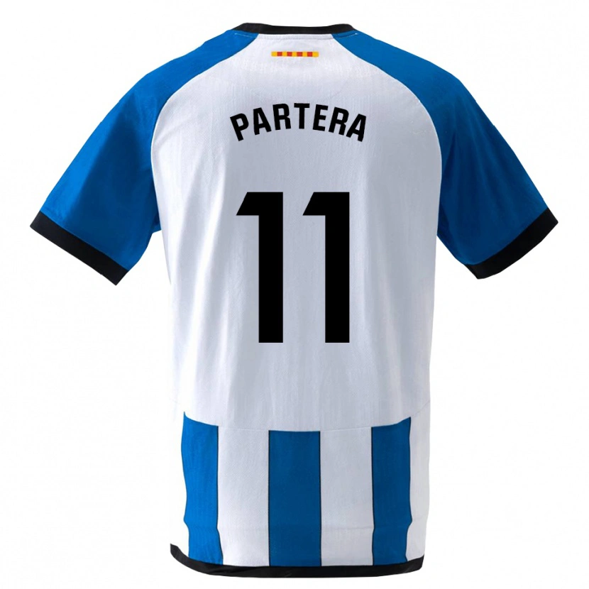 Danxen Hombre Camiseta Álex Partera #11 Azul Real Blanco 1ª Equipación 2026/27 La Camisa México