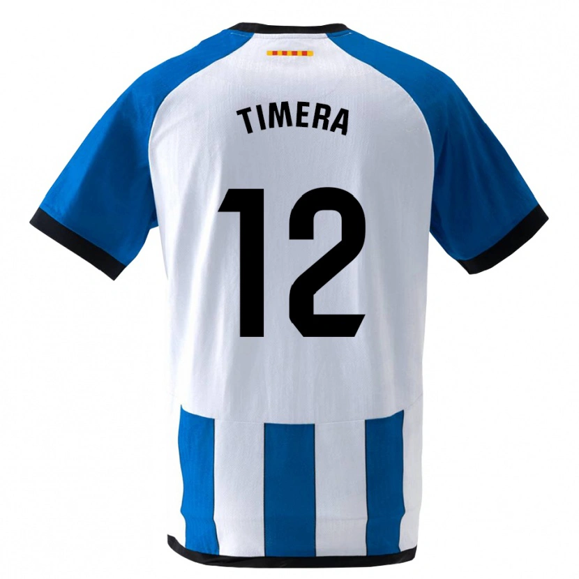 Danxen Hombre Camiseta Adama Timera #12 Azul Real Blanco 1ª Equipación 2026/27 La Camisa México