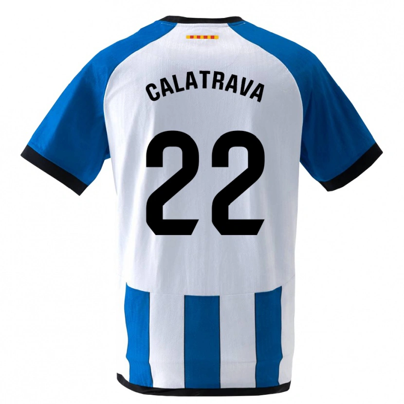 Danxen Hombre Camiseta Álex Calatrava #22 Azul Real Blanco 1ª Equipación 2026/27 La Camisa México