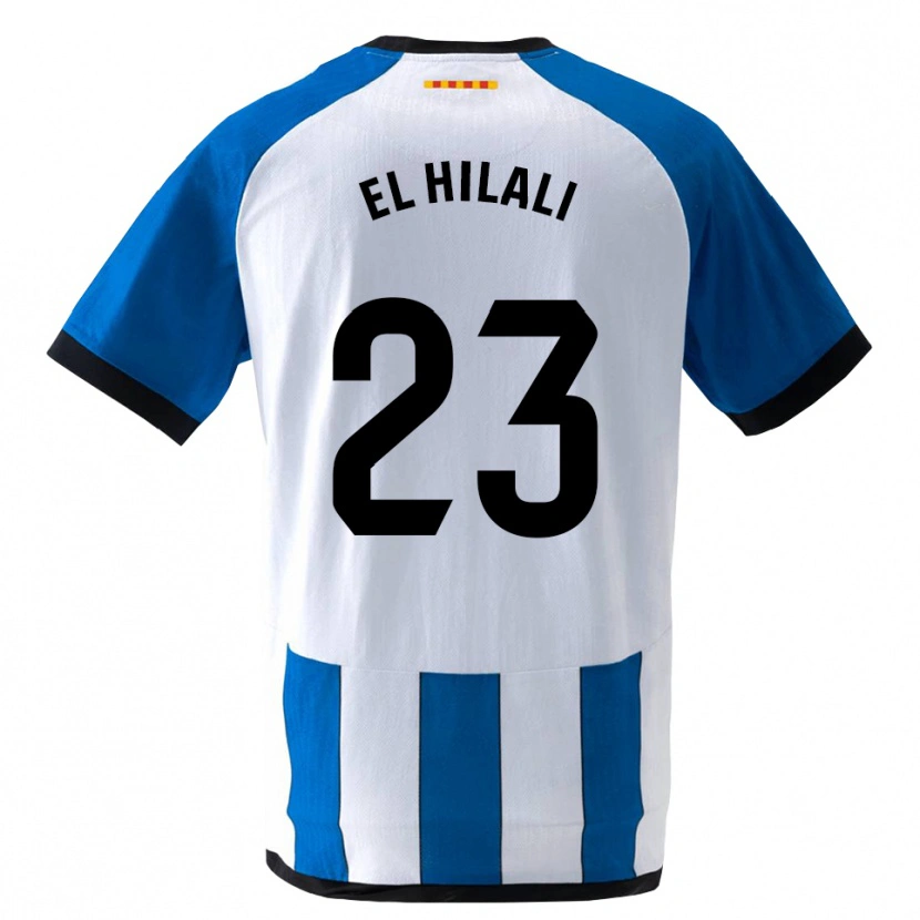 Danxen Hombre Camiseta Omar El Hilali #23 Azul Real Blanco 1ª Equipación 2026/27 La Camisa México