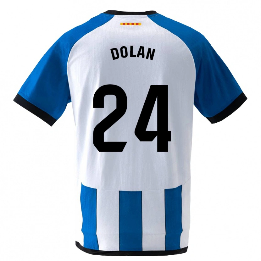 Danxen Hombre Camiseta Tyrhys Dolan #24 Azul Real Blanco 1ª Equipación 2026/27 La Camisa México