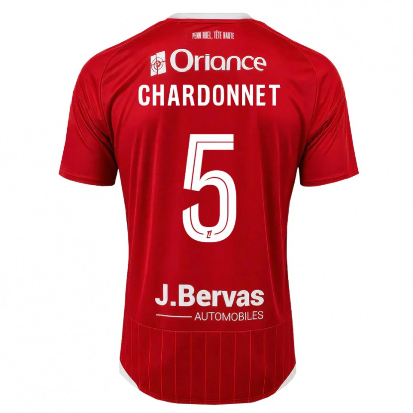 Danxen Hombre Camiseta Brendan Chardonnet #5 Blanco Rojo 1ª Equipación 2026/27 La Camisa México
