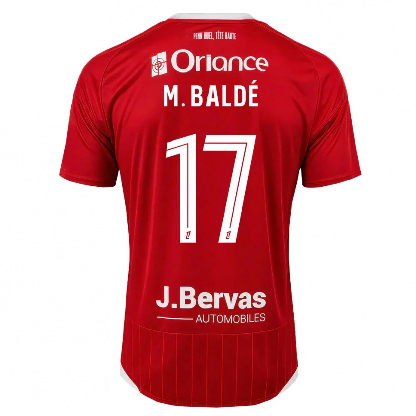 Danxen Hombre Camiseta Mama Baldé #17 Blanco Rojo 1ª Equipación 2026/27 La Camisa México