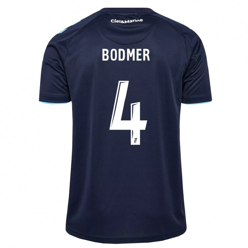 Danxen Hombre Camiseta Mathéo Bodmer #4 Azul Aciano Azul Medianoche 1ª Equipación 2026/27 La Camisa México