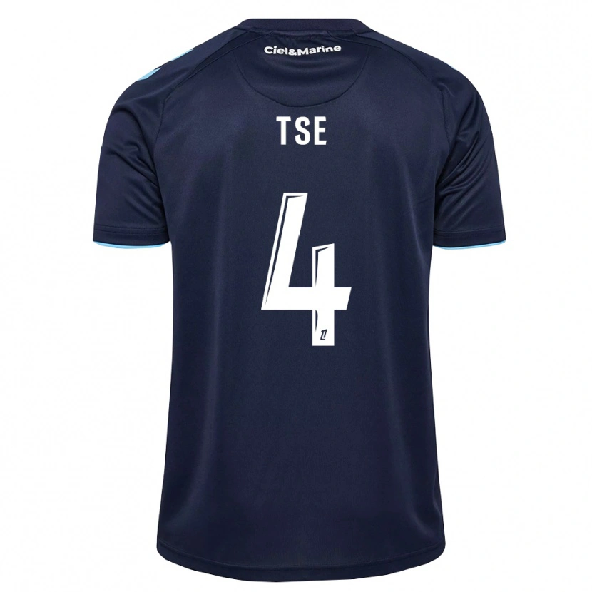 Danxen Hombre Camiseta Élisabeth Tsé #4 Azul Aciano Azul Medianoche 1ª Equipación 2026/27 La Camisa México