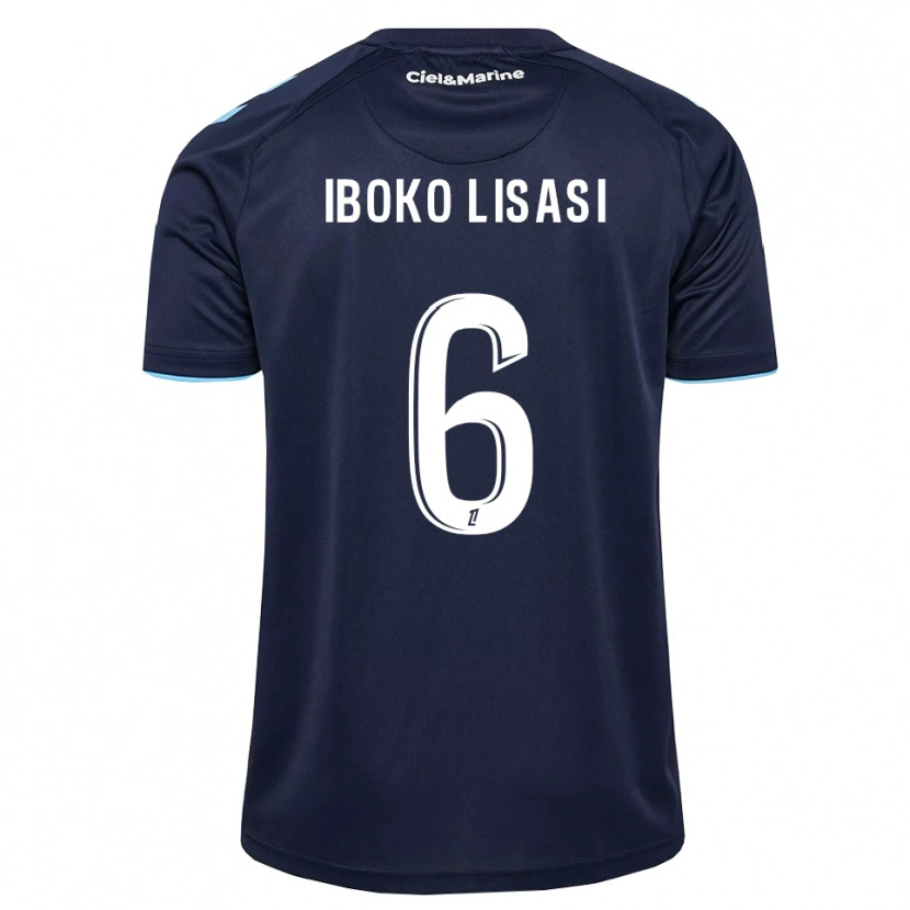 Danxen Hombre Camiseta Malachie Iboko Lisasi #6 Azul Aciano Azul Medianoche 1ª Equipación 2026/27 La Camisa México