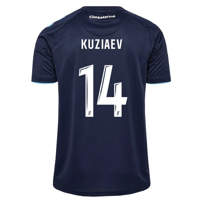 Danxen Hombre Camiseta Daler Kuzyaev #14 Azul Aciano Azul Medianoche 1ª Equipación 2026/27 La Camisa México