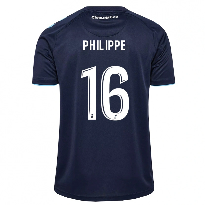 Danxen Hombre Camiseta Laëtitia Philippe #16 Azul Aciano Azul Medianoche 1ª Equipación 2026/27 La Camisa México