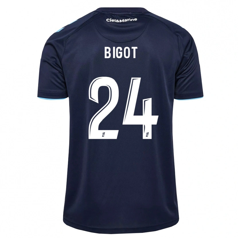 Danxen Hombre Camiseta Maureen Bigot #24 Azul Aciano Azul Medianoche 1ª Equipación 2026/27 La Camisa México