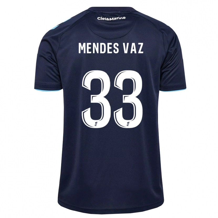 Danxen Hombre Camiseta Hernâni Mendes Vaz #33 Azul Aciano Azul Medianoche 1ª Equipación 2026/27 La Camisa México
