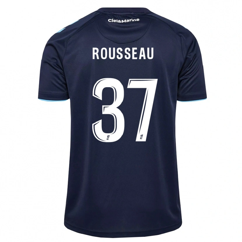 Danxen Hombre Camiseta Thomas Rousseau #37 Azul Aciano Azul Medianoche 1ª Equipación 2026/27 La Camisa México