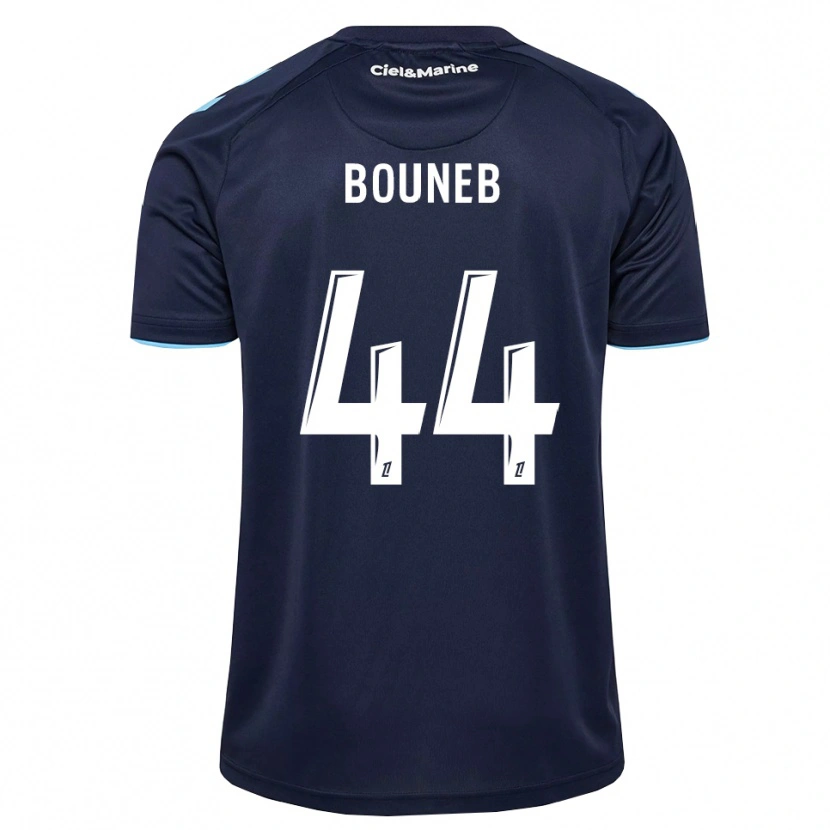 Danxen Hombre Camiseta Ismaïl Bouneb #44 Azul Aciano Azul Medianoche 1ª Equipación 2026/27 La Camisa México