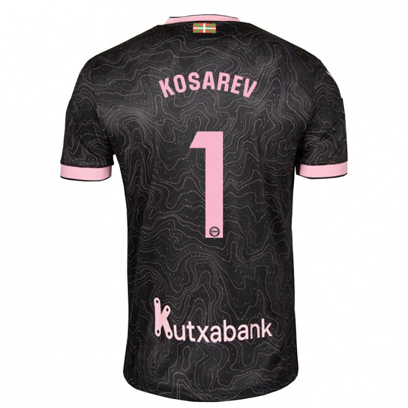 Danxen Hombre Camiseta Oleksandr Kosarev #1 Negro Rosa 2ª Equipación 2026/27 La Camisa México