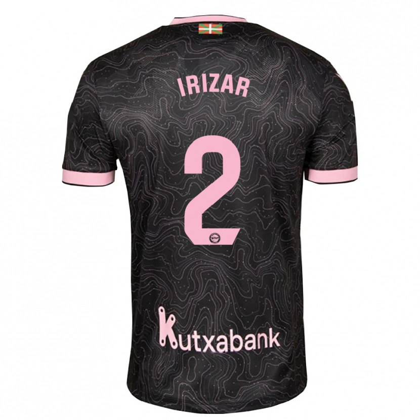 Danxen Hombre Camiseta Manex Irizar #2 Negro Rosa 2ª Equipación 2026/27 La Camisa México