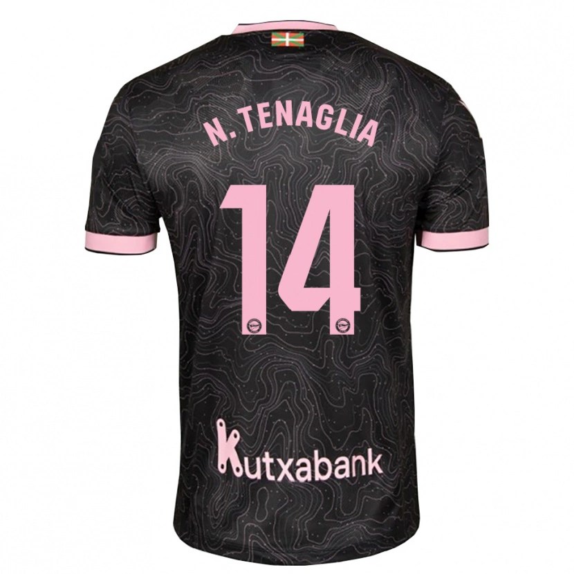 Danxen Hombre Camiseta Nahuel Tenaglia #14 Negro Rosa 2ª Equipación 2026/27 La Camisa México