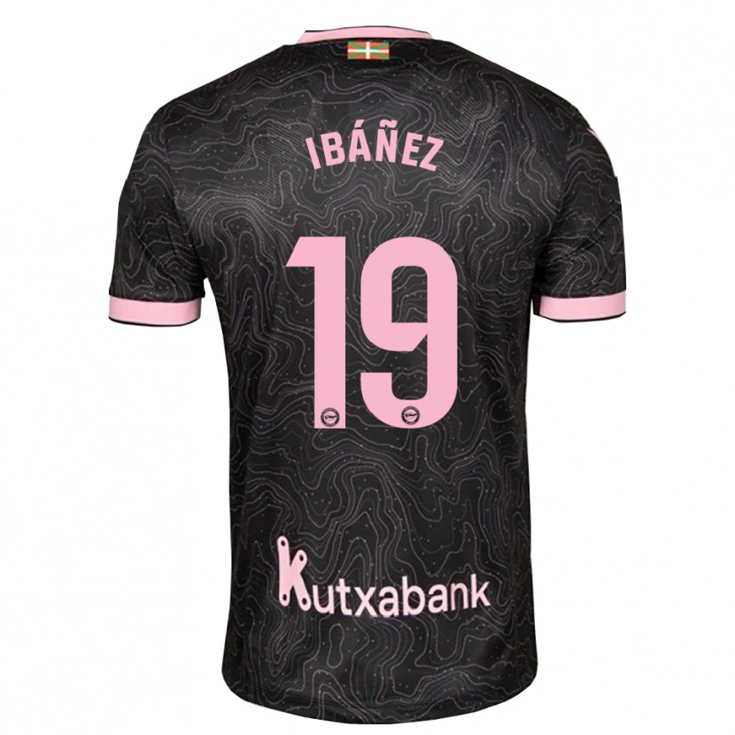 Danxen Hombre Camiseta Pablo Ibáñez #19 Negro Rosa 2ª Equipación 2026/27 La Camisa México