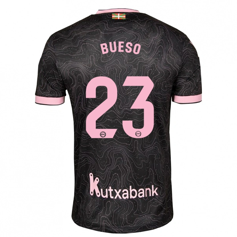 Danxen Hombre Camiseta Alejandro Bueso #23 Negro Rosa 2ª Equipación 2026/27 La Camisa México