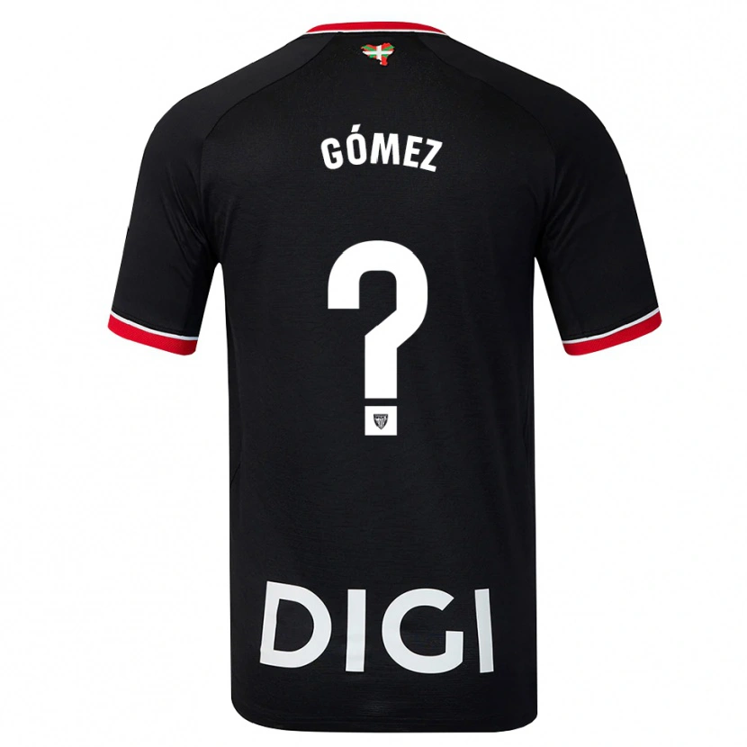 Danxen Hombre Camiseta Xabi Gómez #0 Negro Blanco Rojo 2ª Equipación 2026/27 La Camisa México