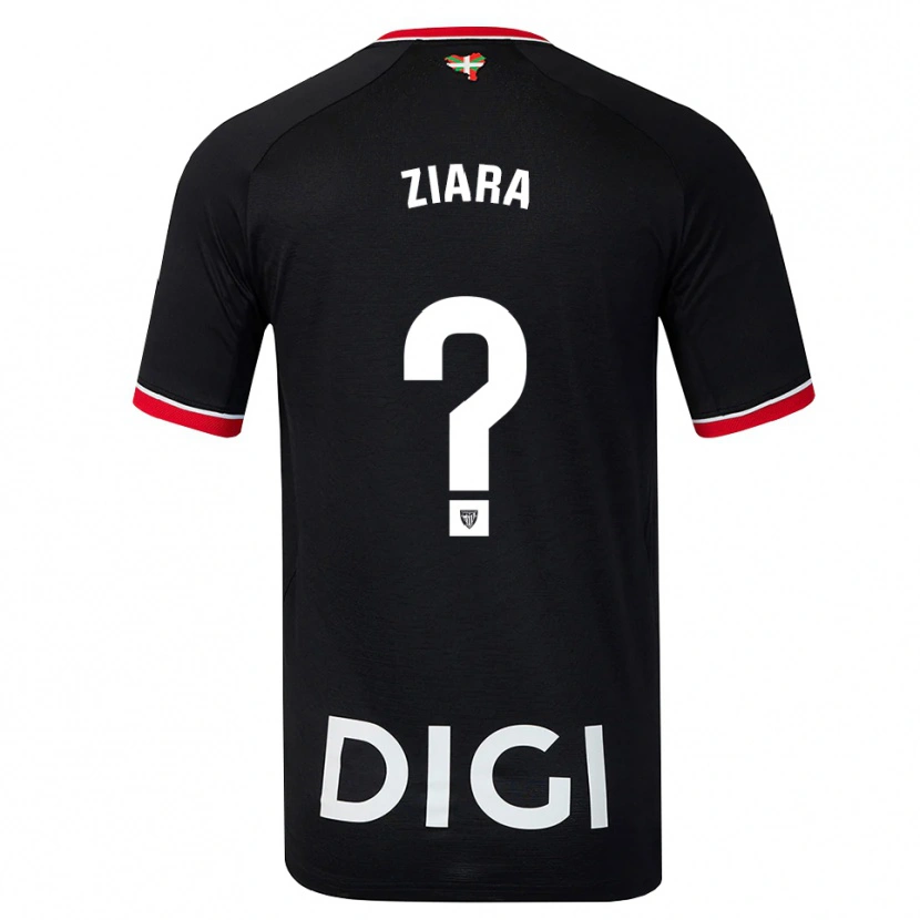 Danxen Hombre Camiseta Ziara Vega Uribarri #0 Negro Blanco Rojo 2ª Equipación 2026/27 La Camisa México