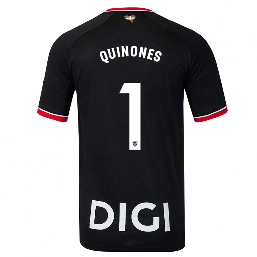 Danxen Hombre Camiseta Mariasun Quiñones #1 Negro Blanco Rojo 2ª Equipación 2026/27 La Camisa México