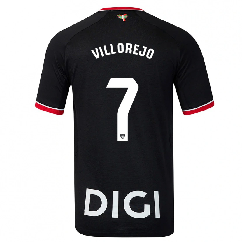 Danxen Hombre Camiseta Ardaitz Villorejo #7 Negro Blanco Rojo 2ª Equipación 2026/27 La Camisa México