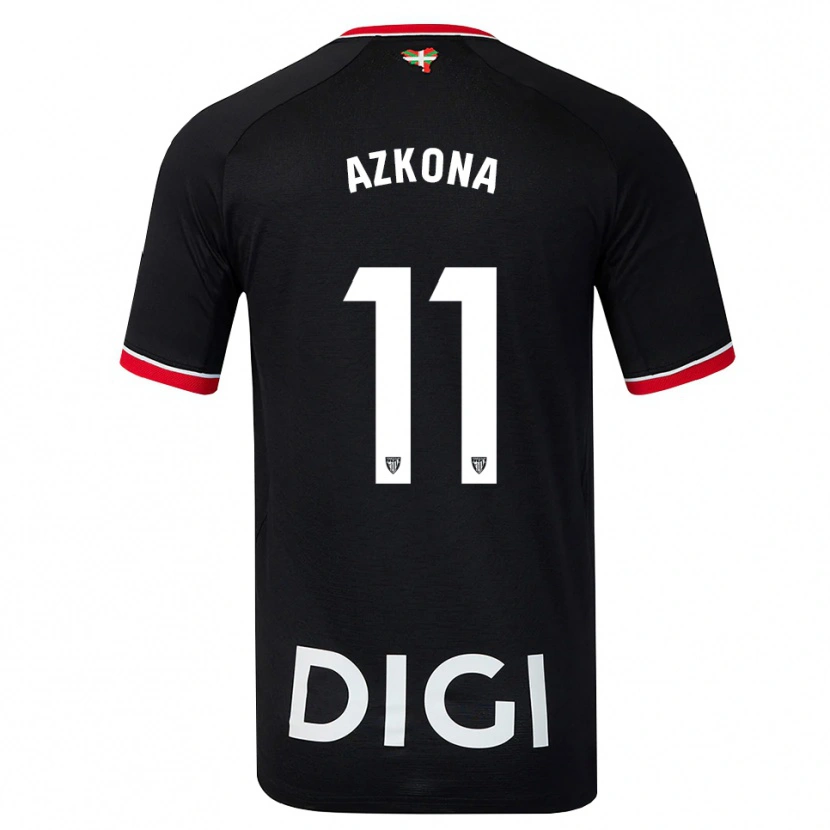 Danxen Hombre Camiseta Ane Azkona Fuente #11 Negro Blanco Rojo 2ª Equipación 2026/27 La Camisa México