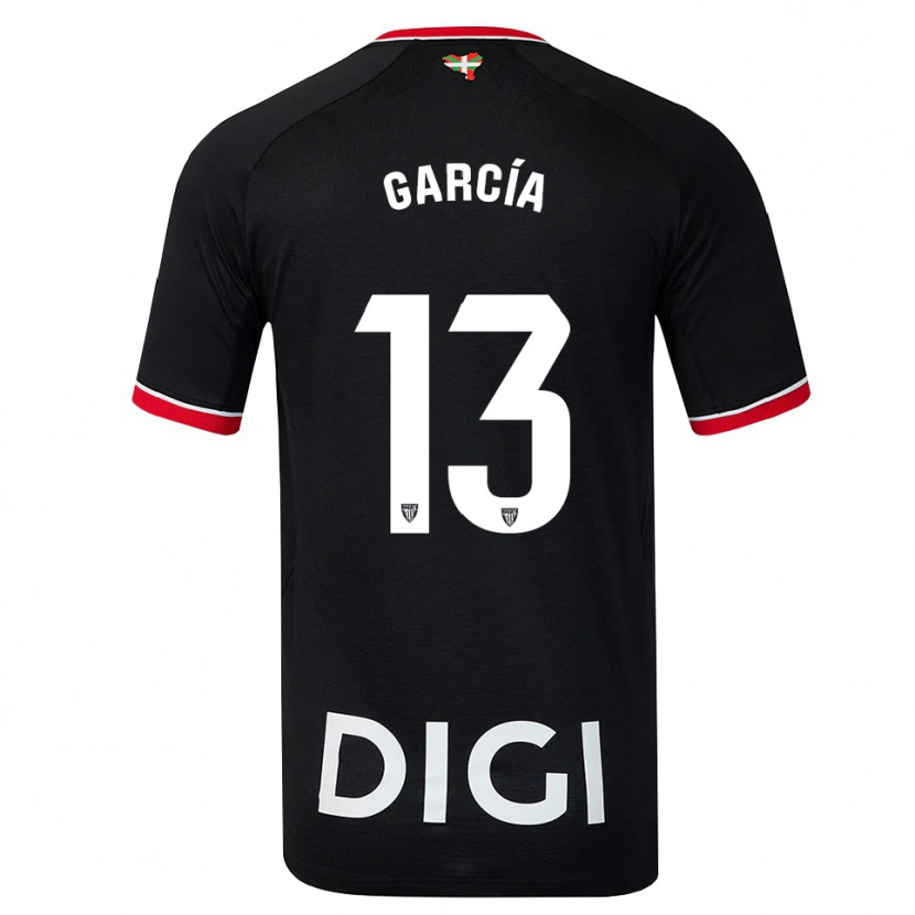 Danxen Hombre Camiseta Simón García #13 Negro Blanco Rojo 2ª Equipación 2026/27 La Camisa México