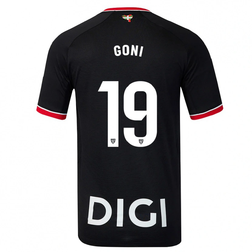 Danxen Hombre Camiseta Marcos Goñi #19 Negro Blanco Rojo 2ª Equipación 2026/27 La Camisa México
