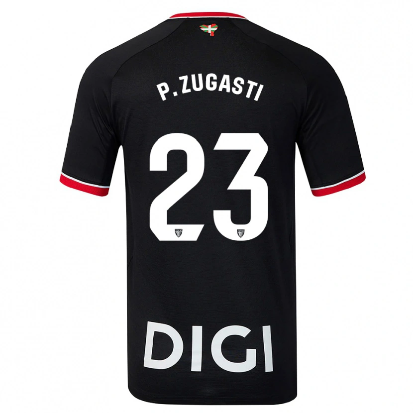 Danxen Hombre Camiseta Patricia Zugasti Osés #23 Negro Blanco Rojo 2ª Equipación 2026/27 La Camisa México