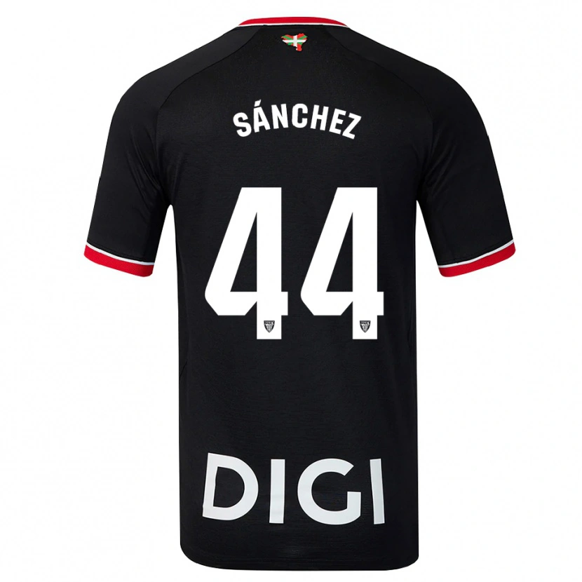 Danxen Hombre Camiseta Selton Sánchez #44 Negro Blanco Rojo 2ª Equipación 2026/27 La Camisa México