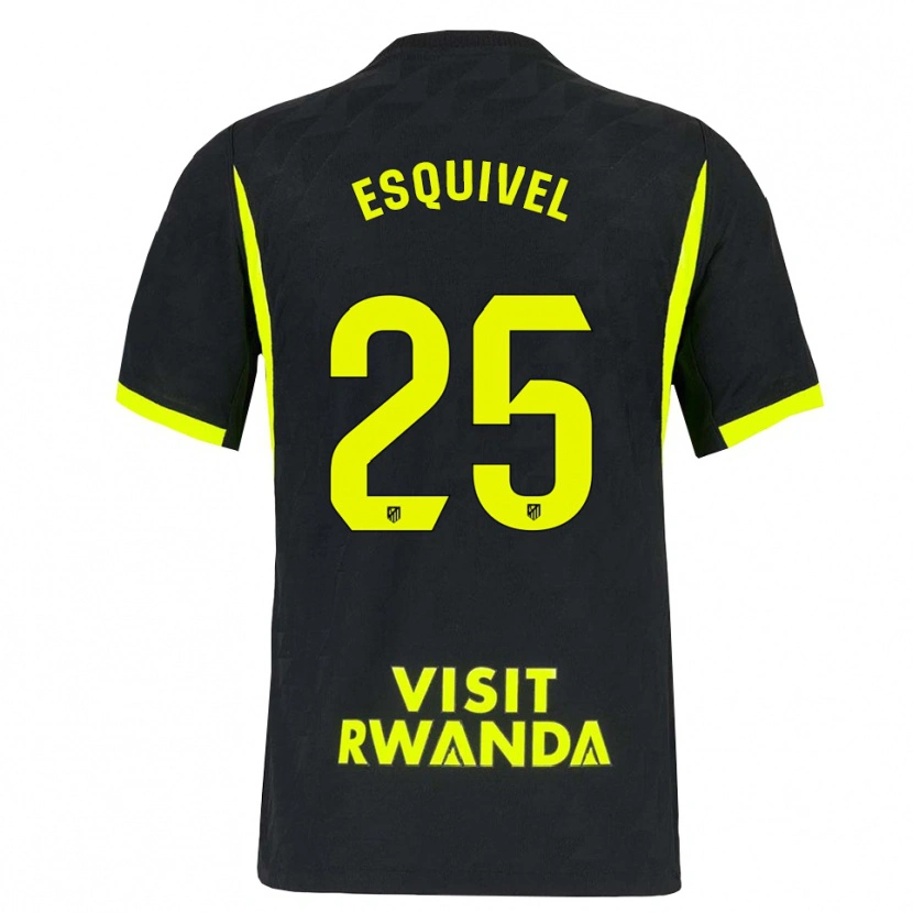 Danxen Hombre Camiseta Salvi Esquivel #25 Verde Brillante Negro 2ª Equipación 2026/27 La Camisa México