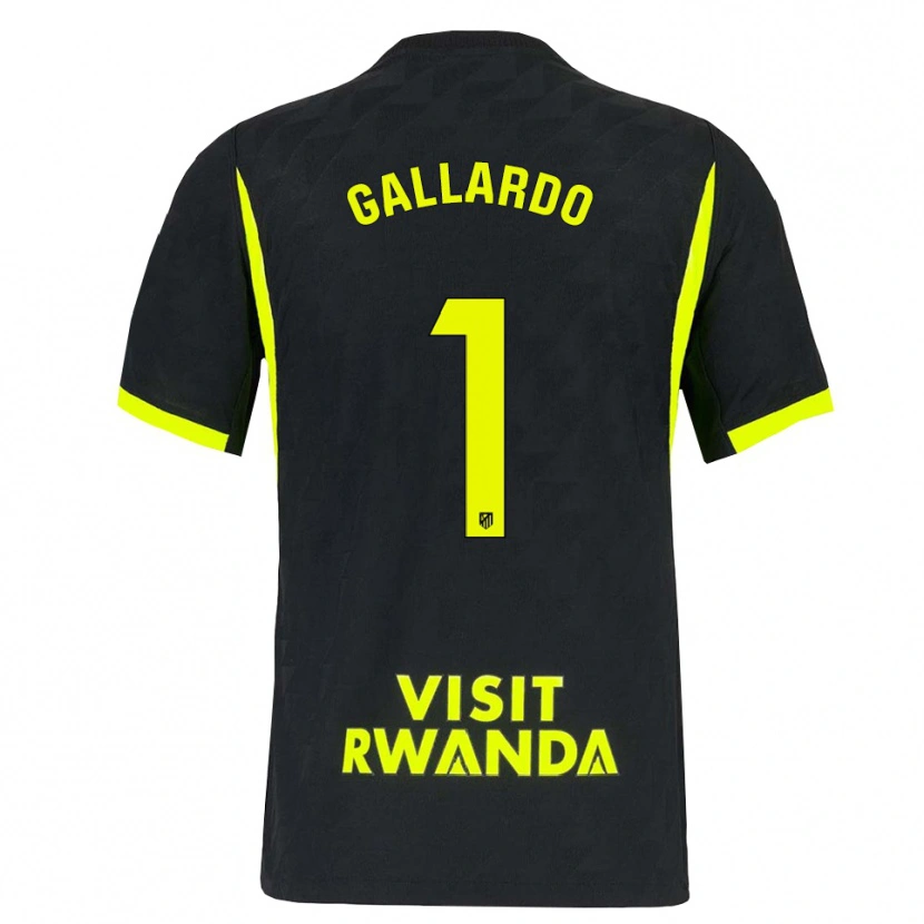 Danxen Hombre Camiseta Lola Gallardo #1 Verde Brillante Negro 2ª Equipación 2026/27 La Camisa México