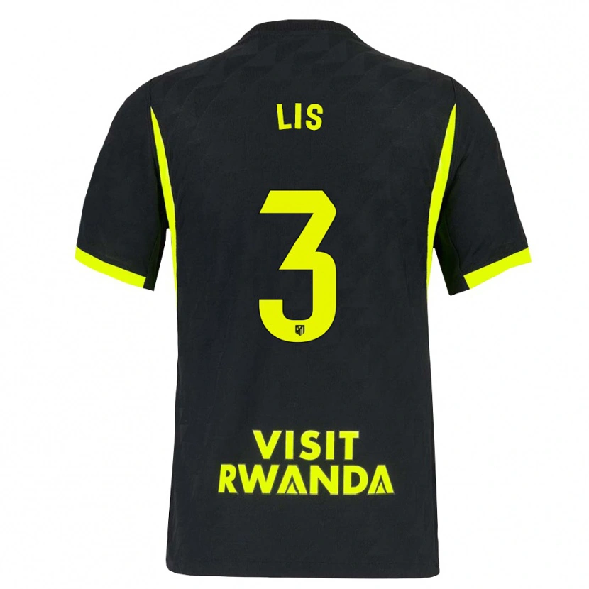 Danxen Hombre Camiseta Adrian Lis #3 Verde Brillante Negro 2ª Equipación 2026/27 La Camisa México