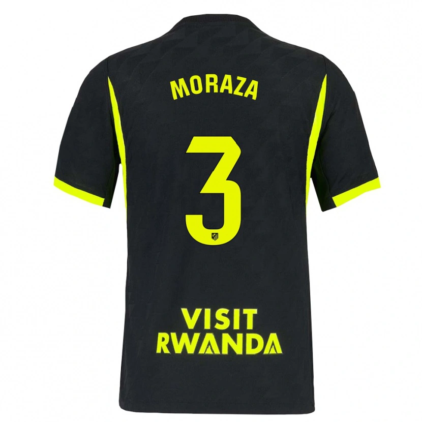 Danxen Hombre Camiseta Ainhoa Moraza #3 Verde Brillante Negro 2ª Equipación 2026/27 La Camisa México